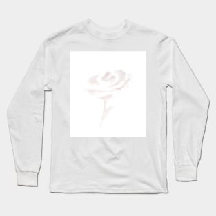 Flower, rose. Watercolor, art decoration, sketch. Illustration hand drawn modern painting Long Sleeve T-Shirt